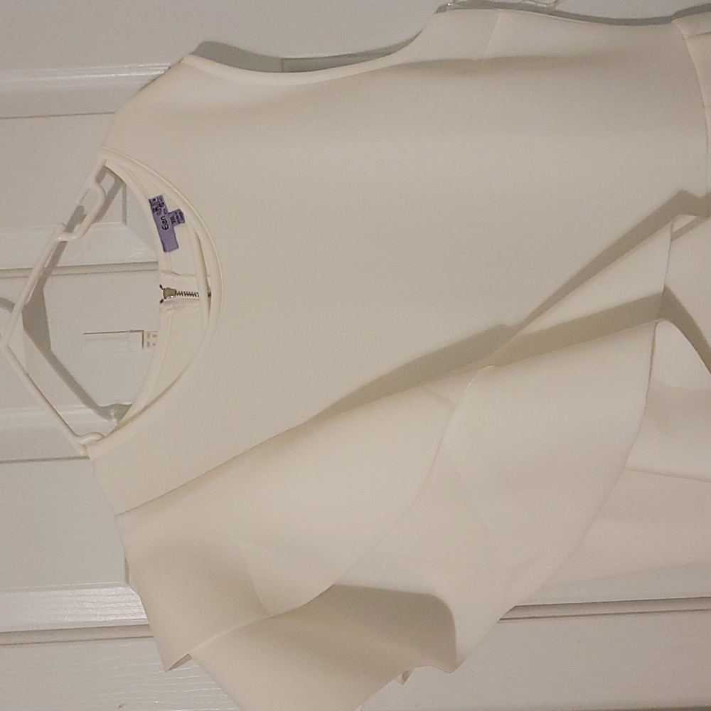 Neoprene white jumpsuit